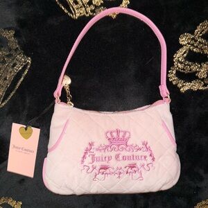 NWT Juicy Couture Exclusive Powder Blush Juicy Tale Mini Shoulder Bag Wristlet